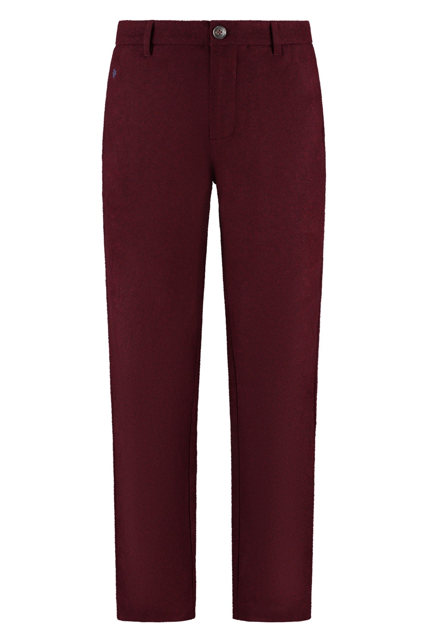 FORD WOOL BLEND STRAIGHT FIT TROUSERS RED EARTH 6