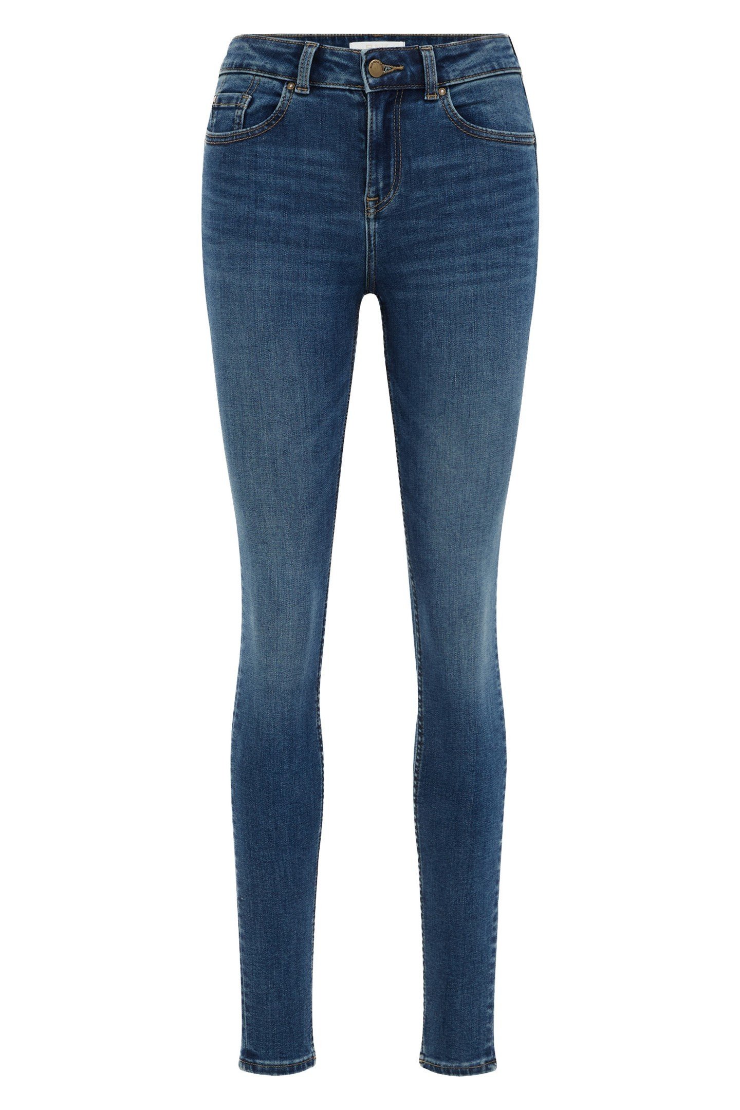 5-POCKET MID WAIST DARK BLUE 3