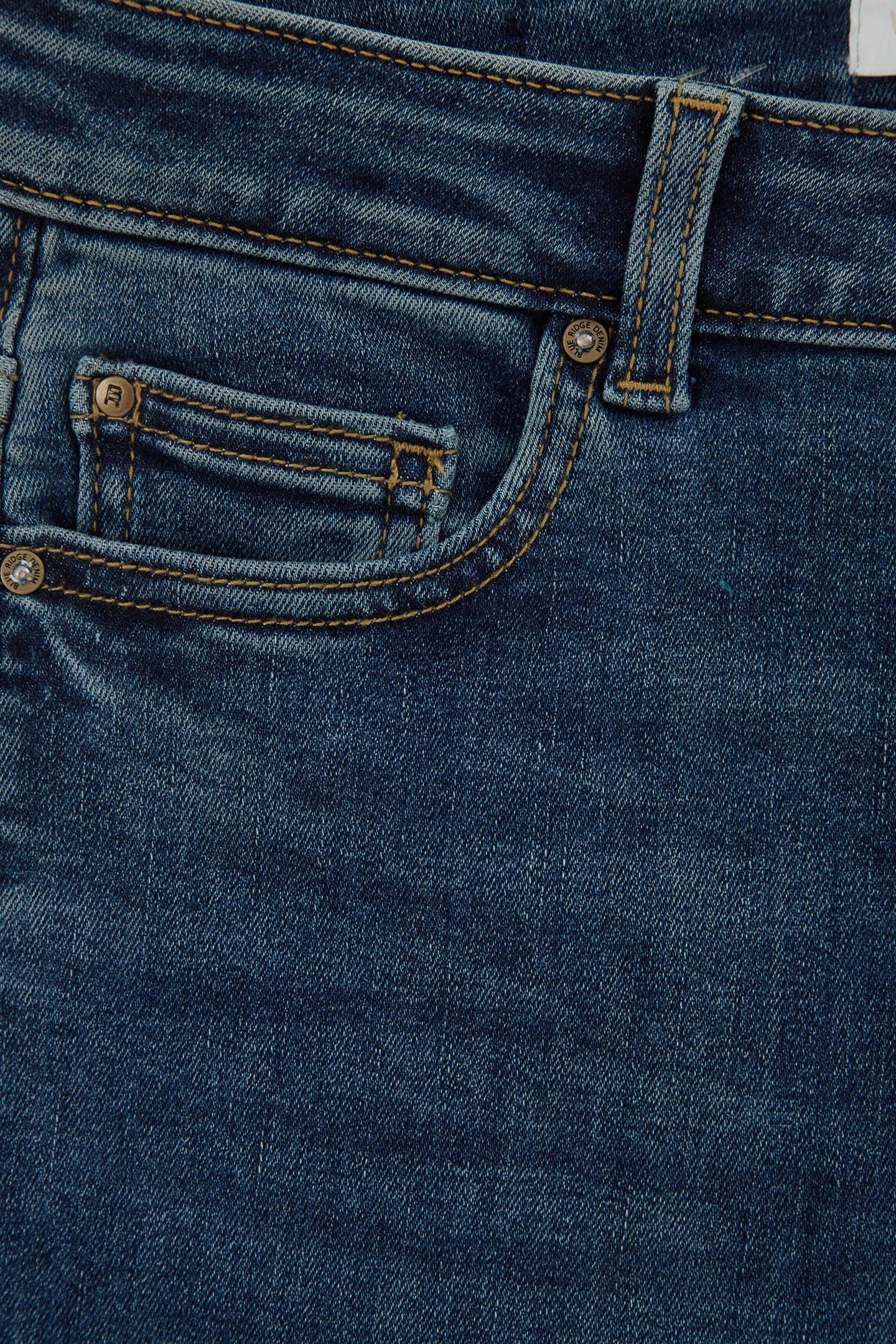 5-POCKET MID WAIST DARK BLUE 7