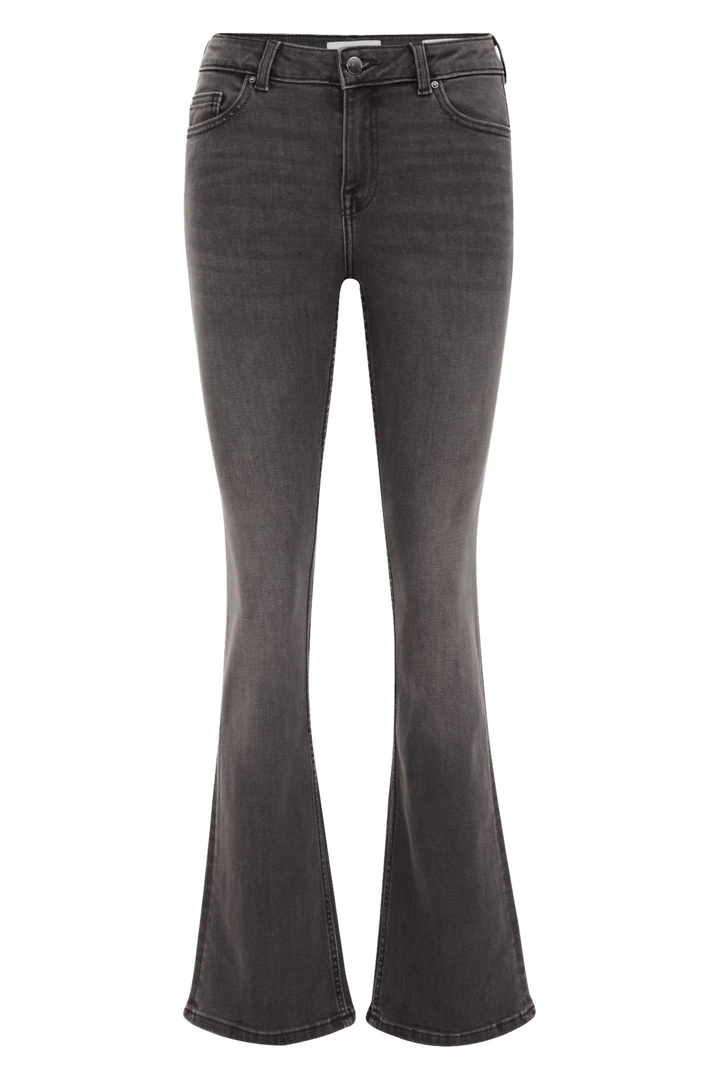 5-POCKET MID WAIST DARK GREY 4