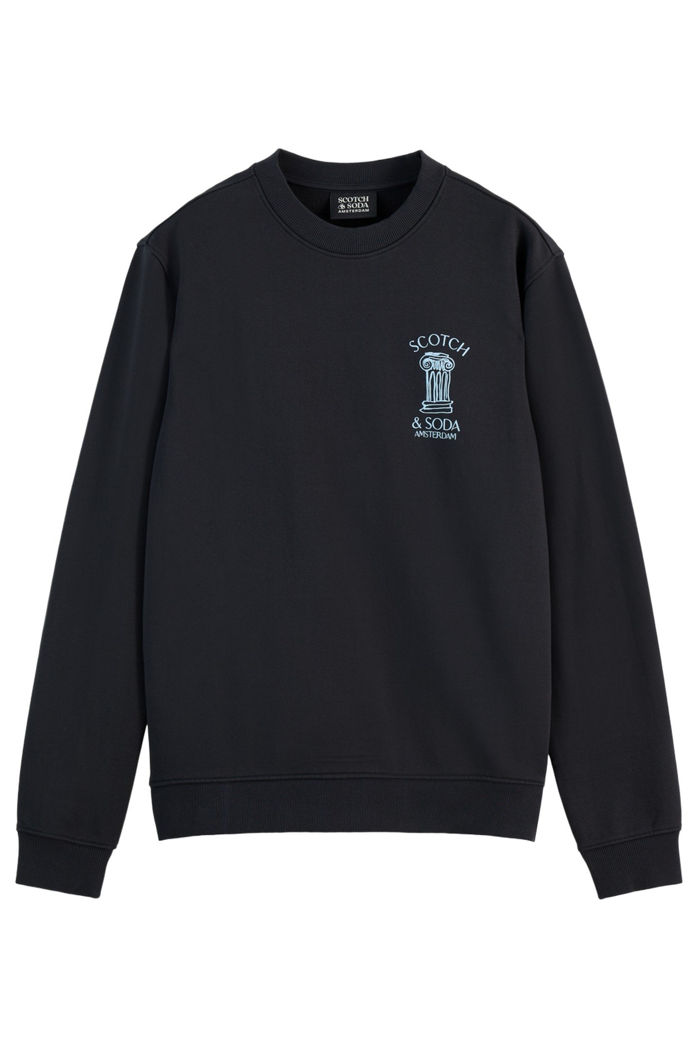 LEFT CHEST ARTWORK SWEATSHIRT BLACK 1