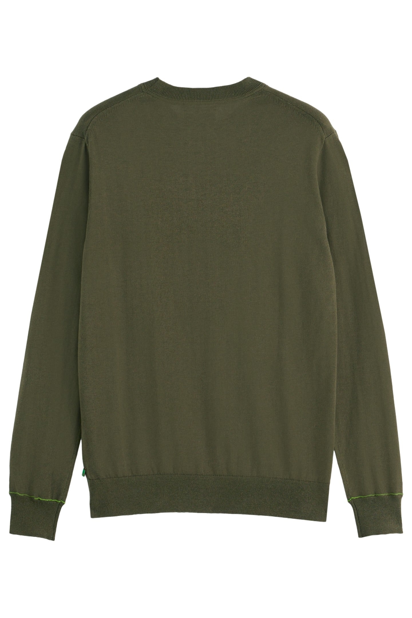 LINEN-BLEND REGULAR FIT CREWNECK CLASSIC GREEN 3