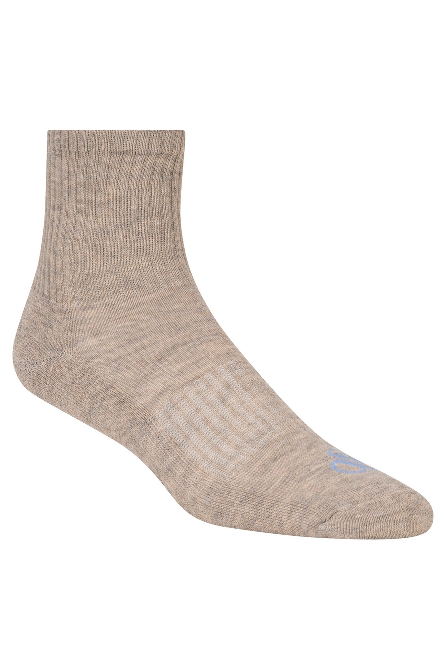 6PK WOMENS 1/2 TERRY LOW CREW IVORY 4