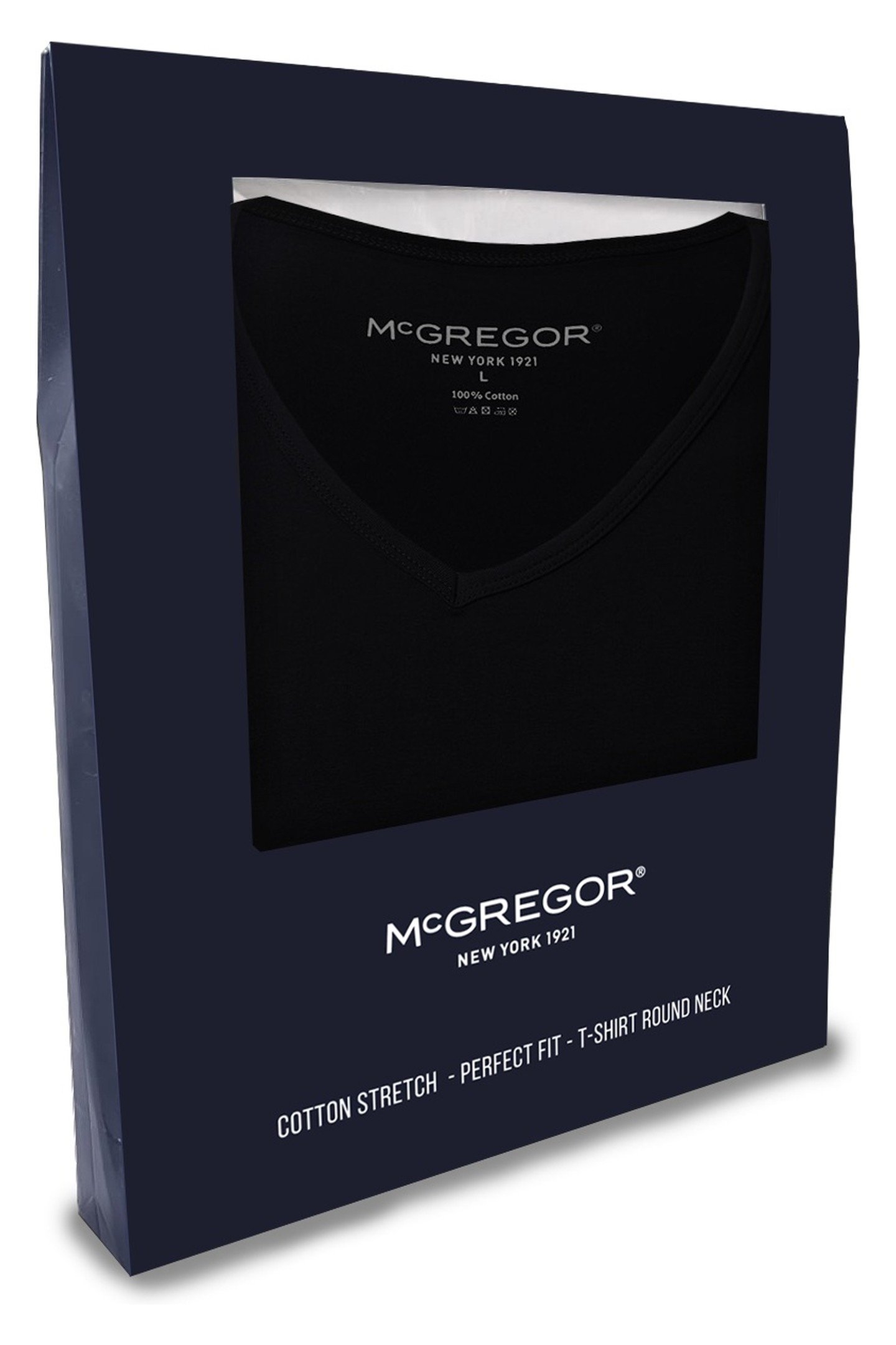 PREMIUM - STRETCH T-SHIRT - 4-PACK BLACK 4