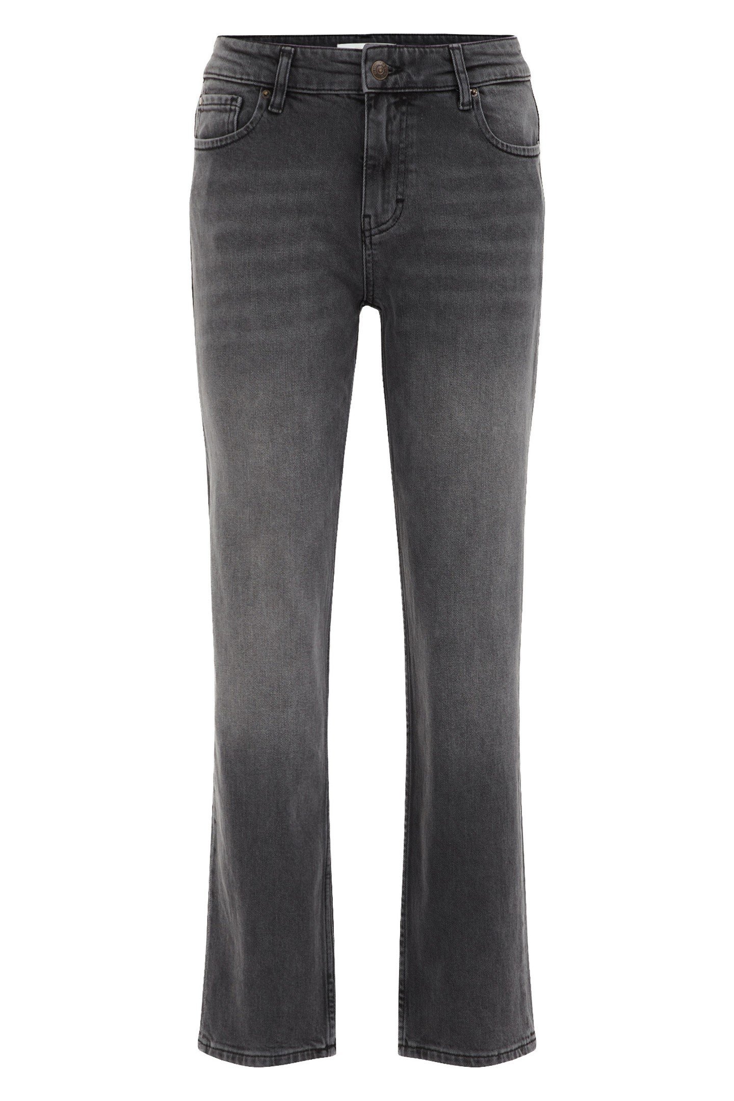 5-POCKET MID WAIST DARK GREY 5