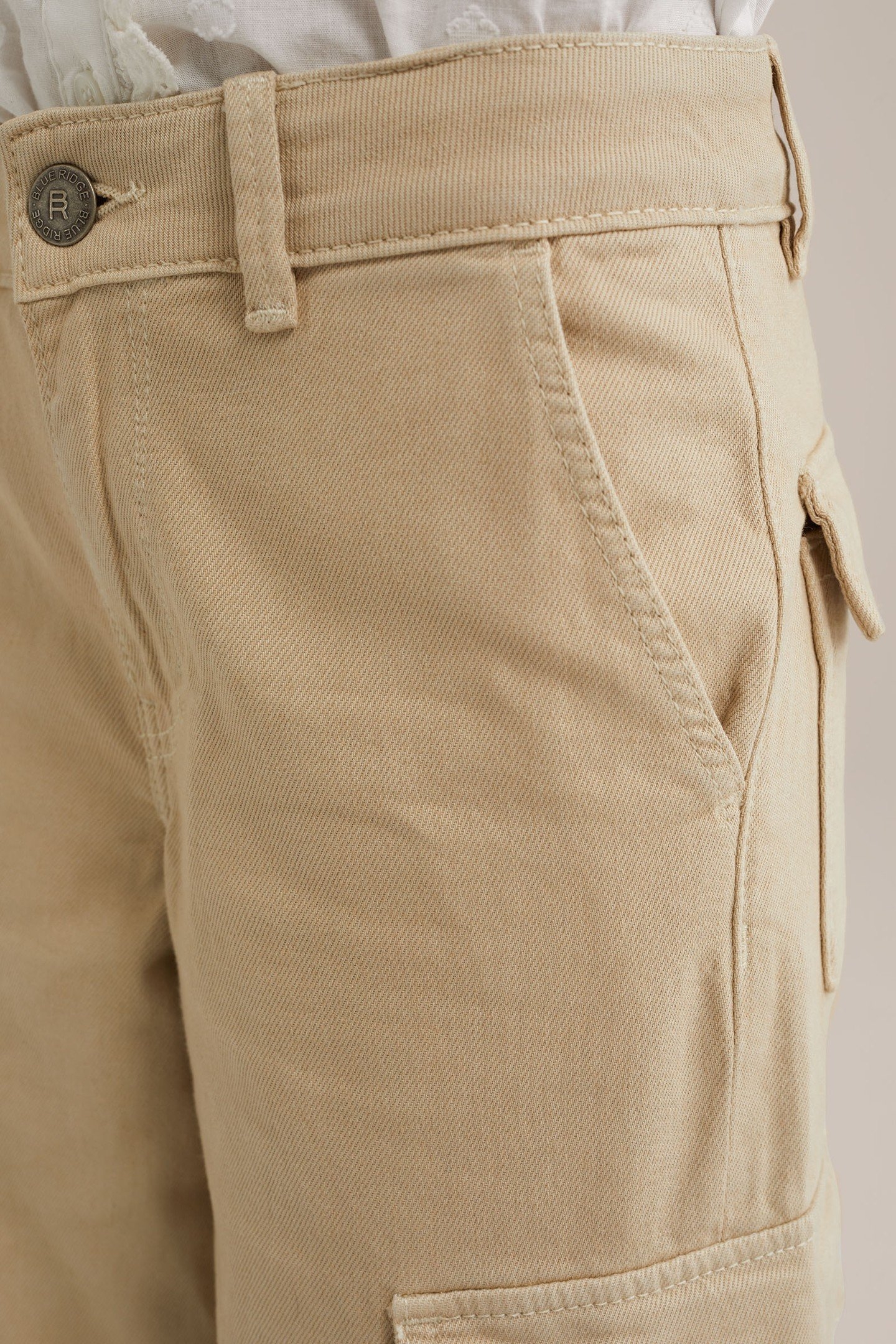 GIRLS CARGO PANTS BEIGE 5