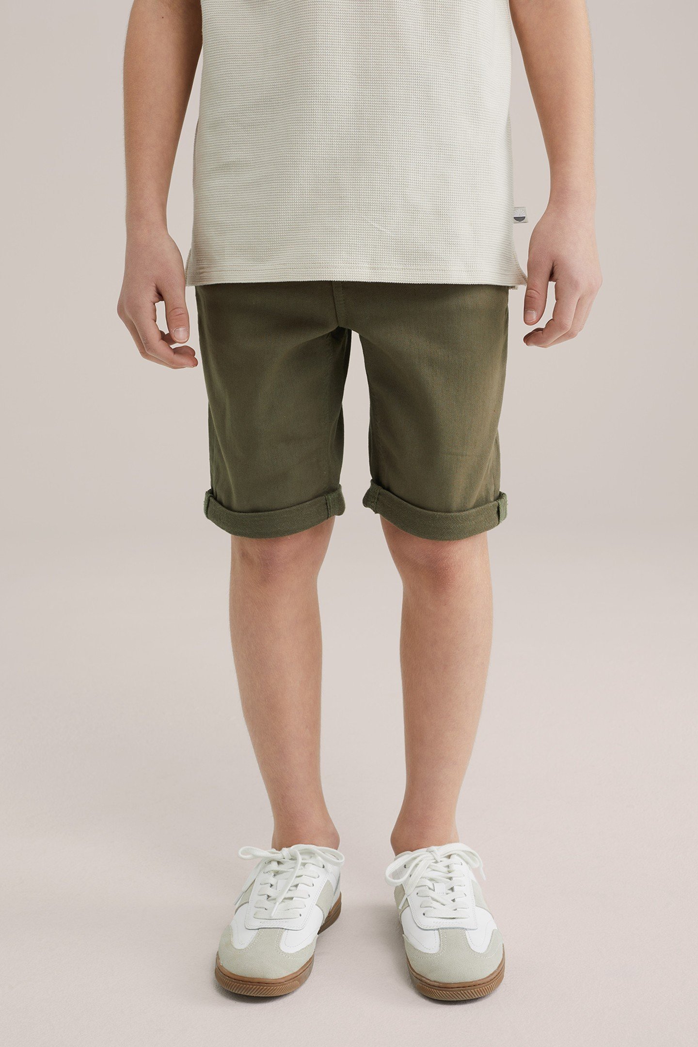 BOYS 5-POCKET MID WAIST KHAKI 3