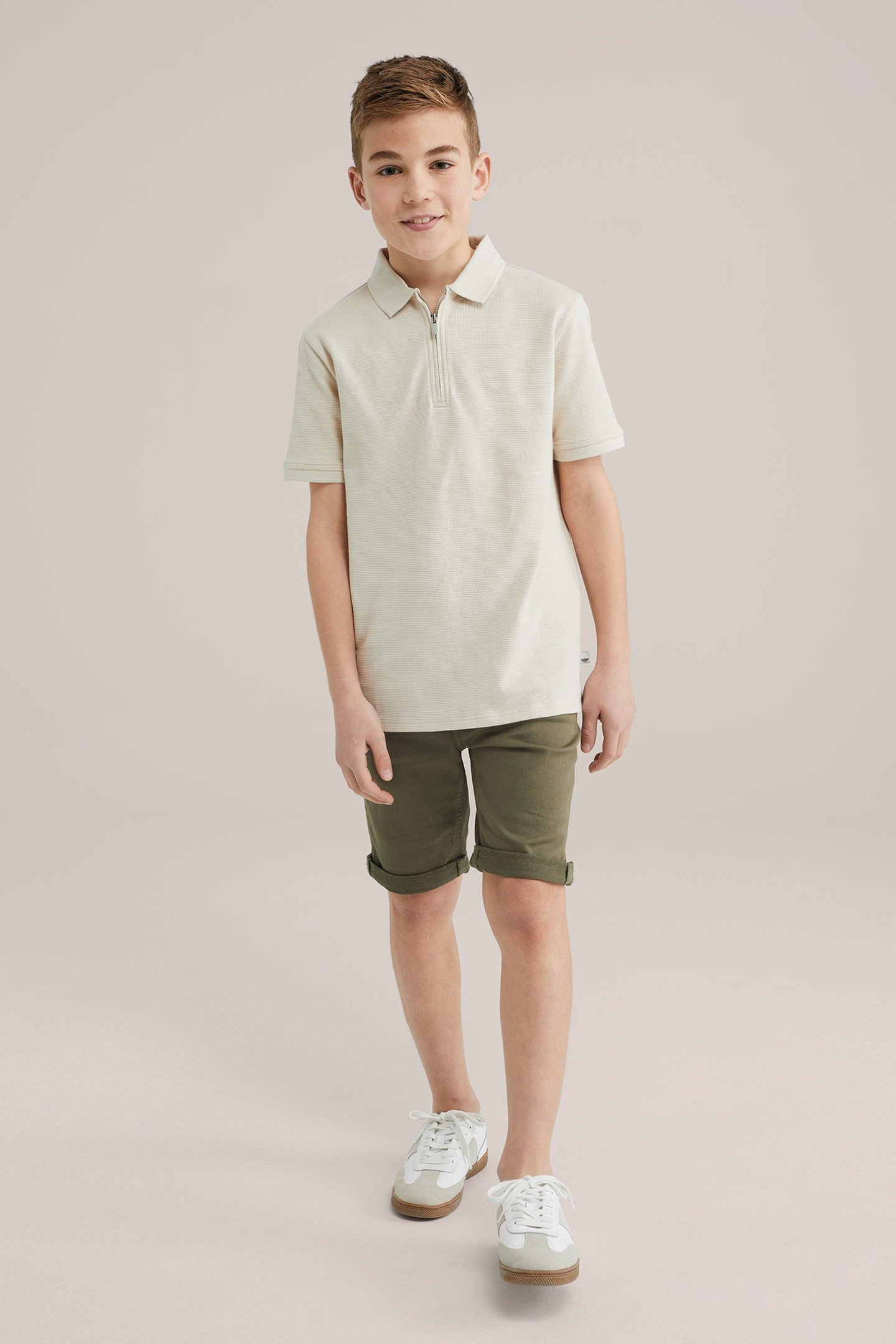 BOYS 5-POCKET MID WAIST KHAKI 4