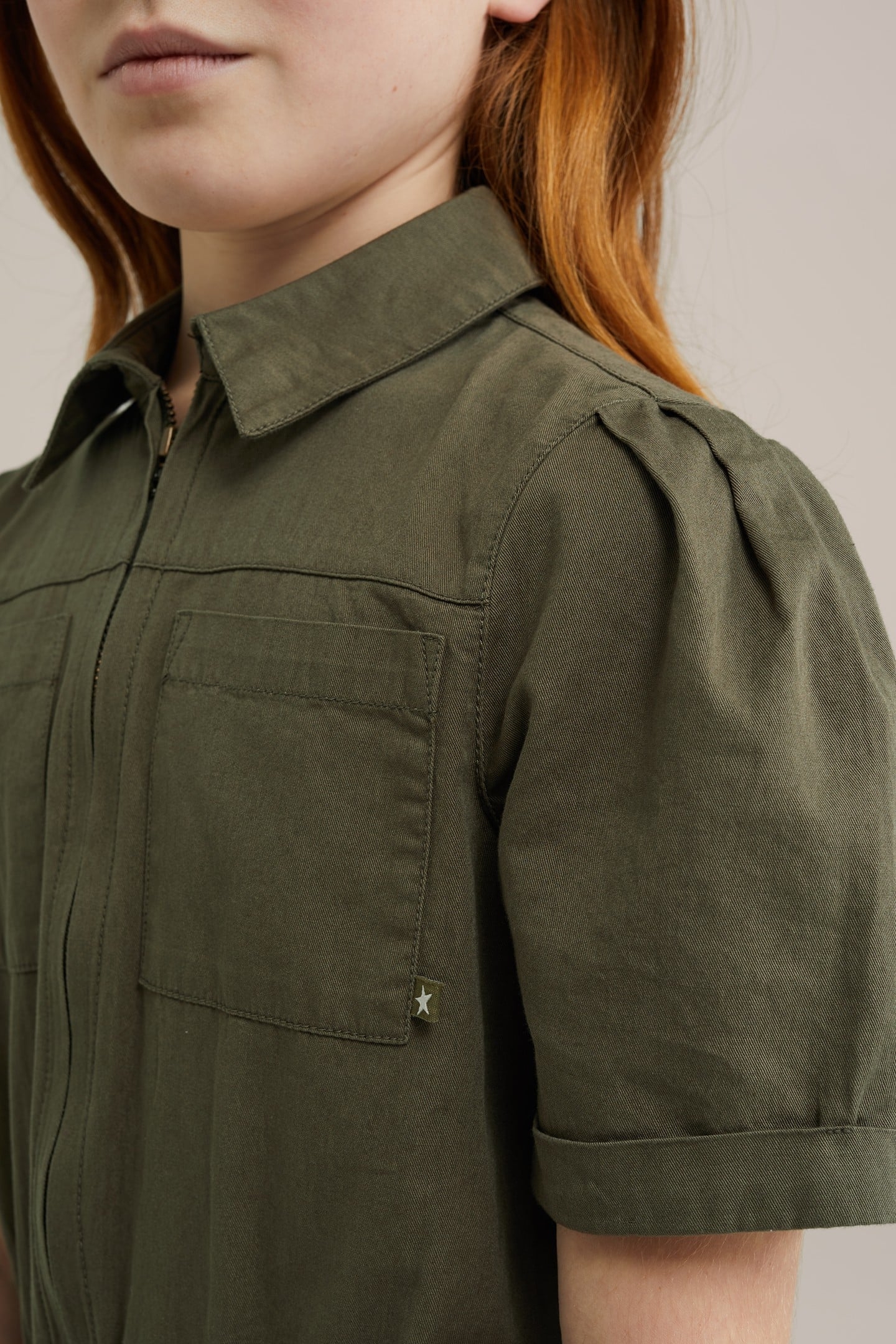 GIRLS JUMPSUIT ARMY GREEN 5