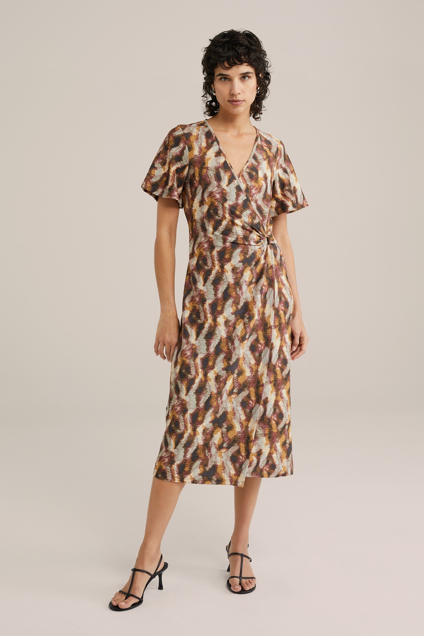 DRESS MID LENGTH YELLOW 2