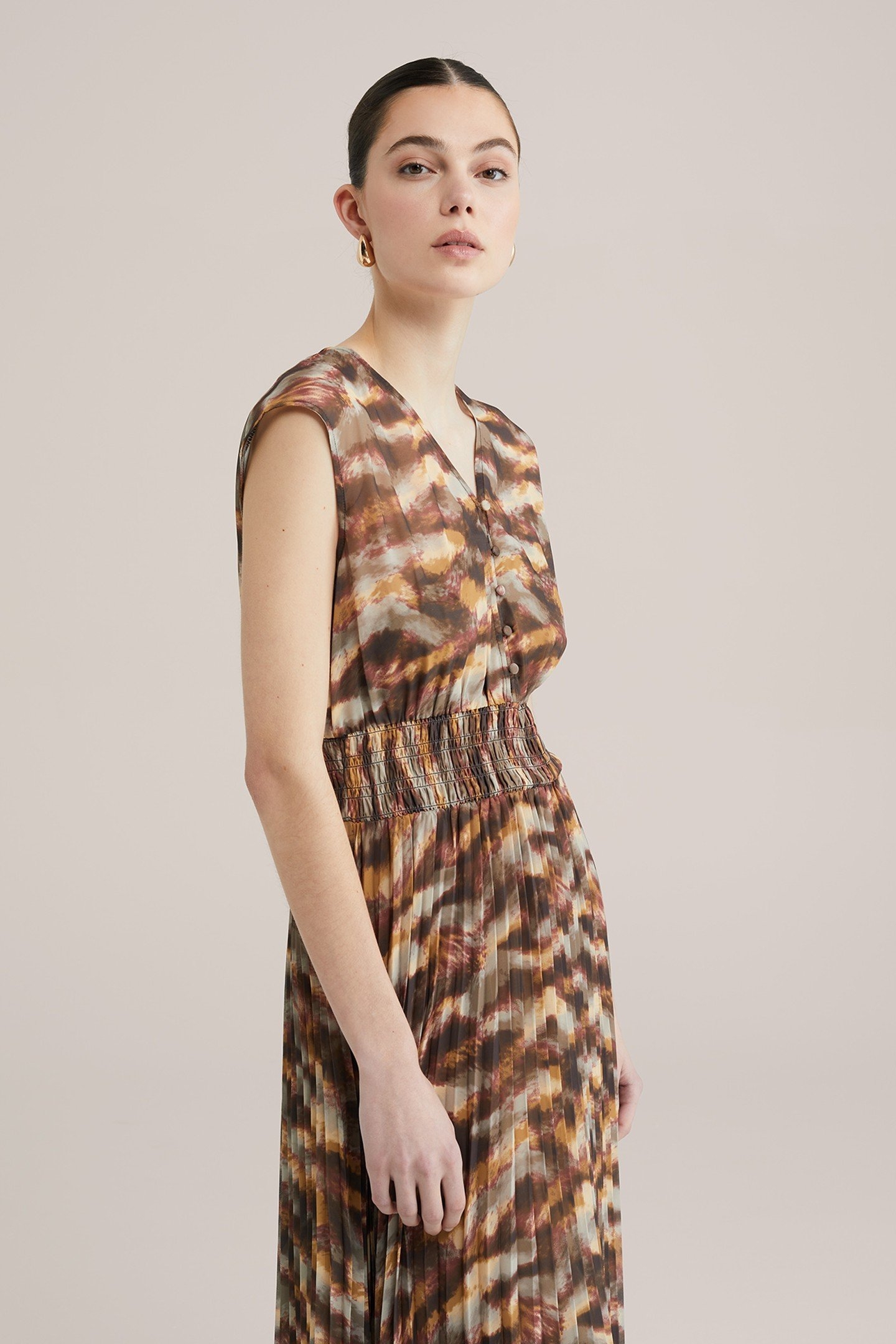 DRESS MID LENGTH MUSTARD YELLOW 1