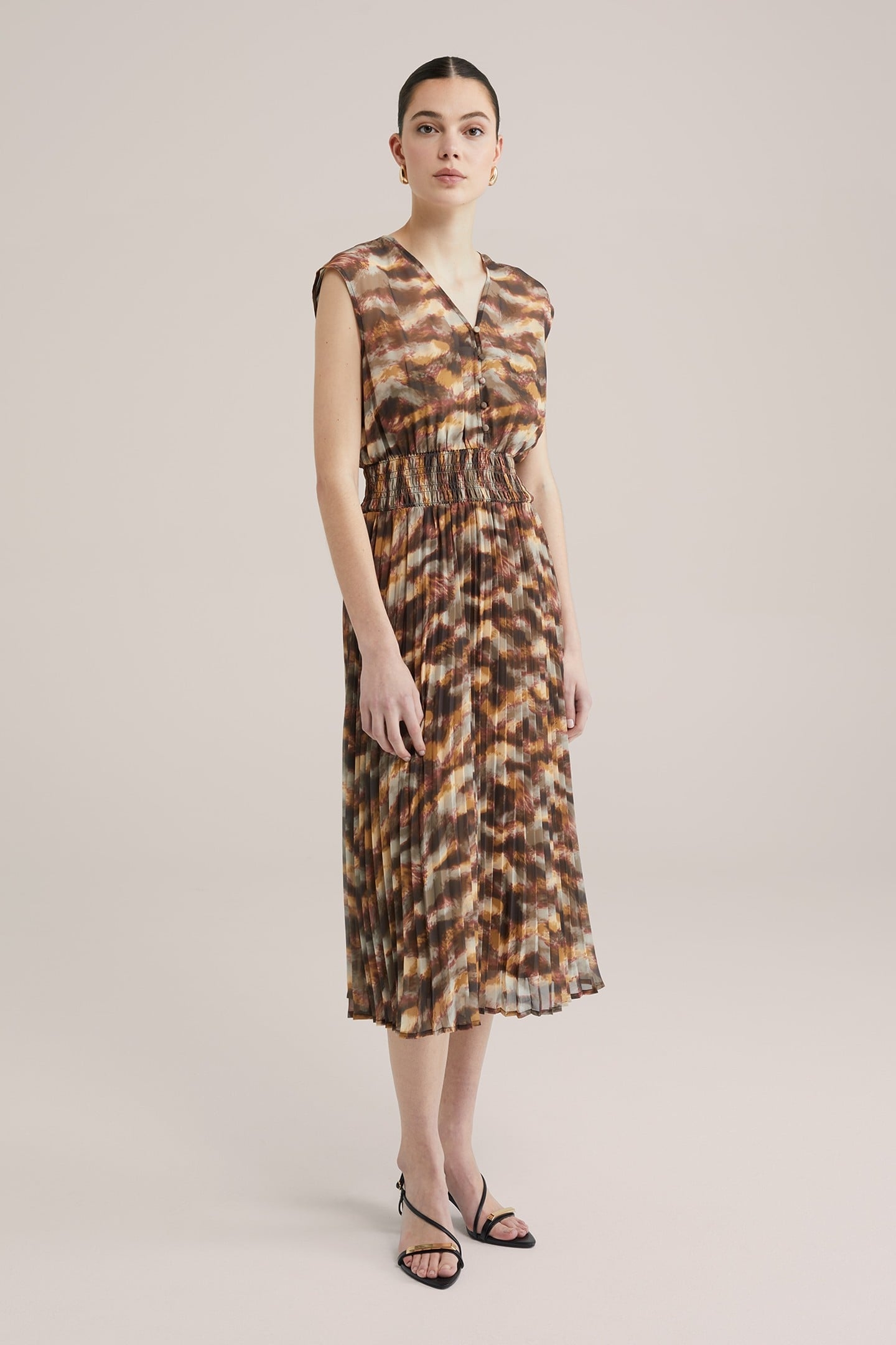 DRESS MID LENGTH MUSTARD YELLOW 2