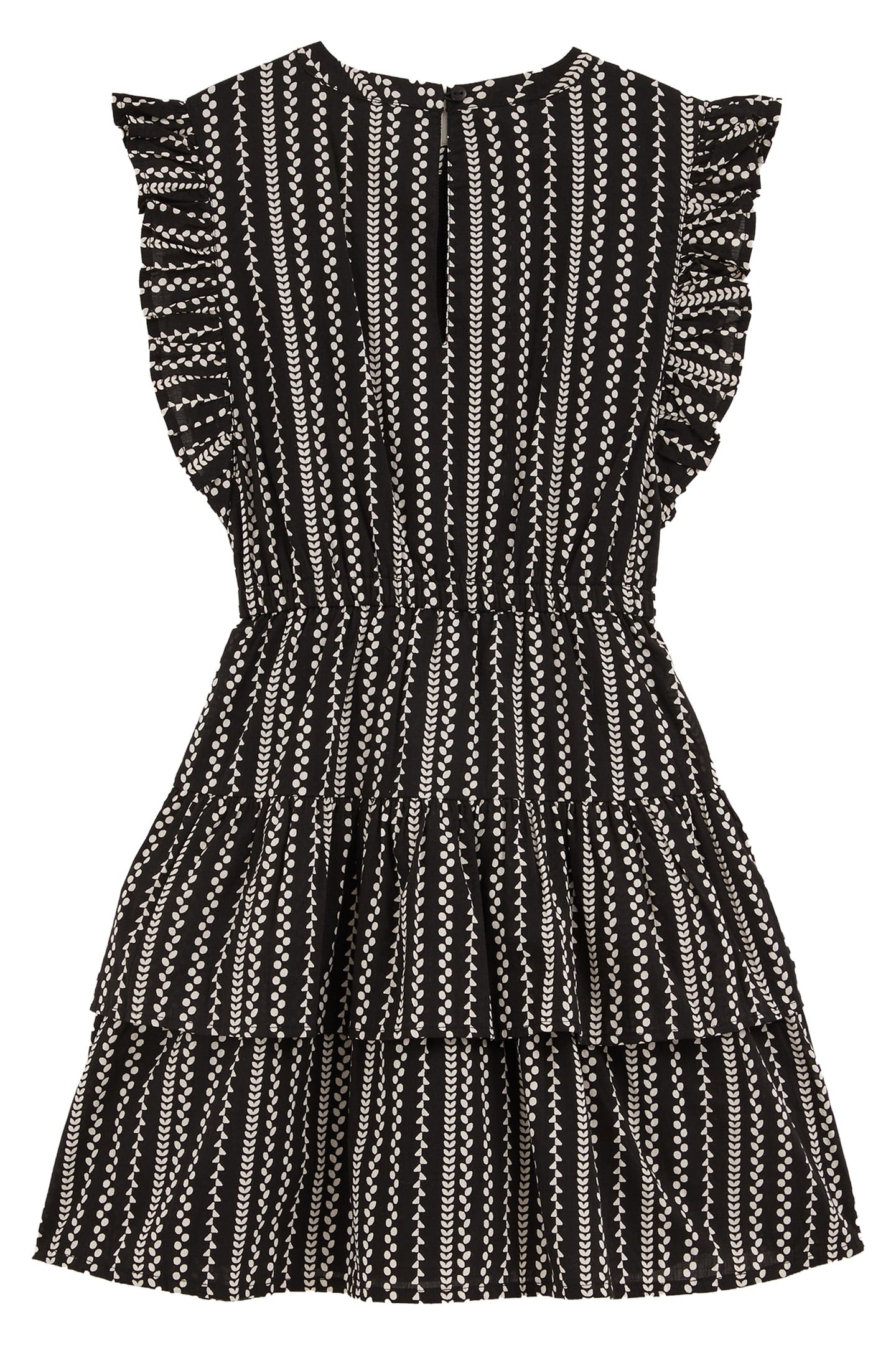 GIRLS DRESS MID LENGTH BLACK 4