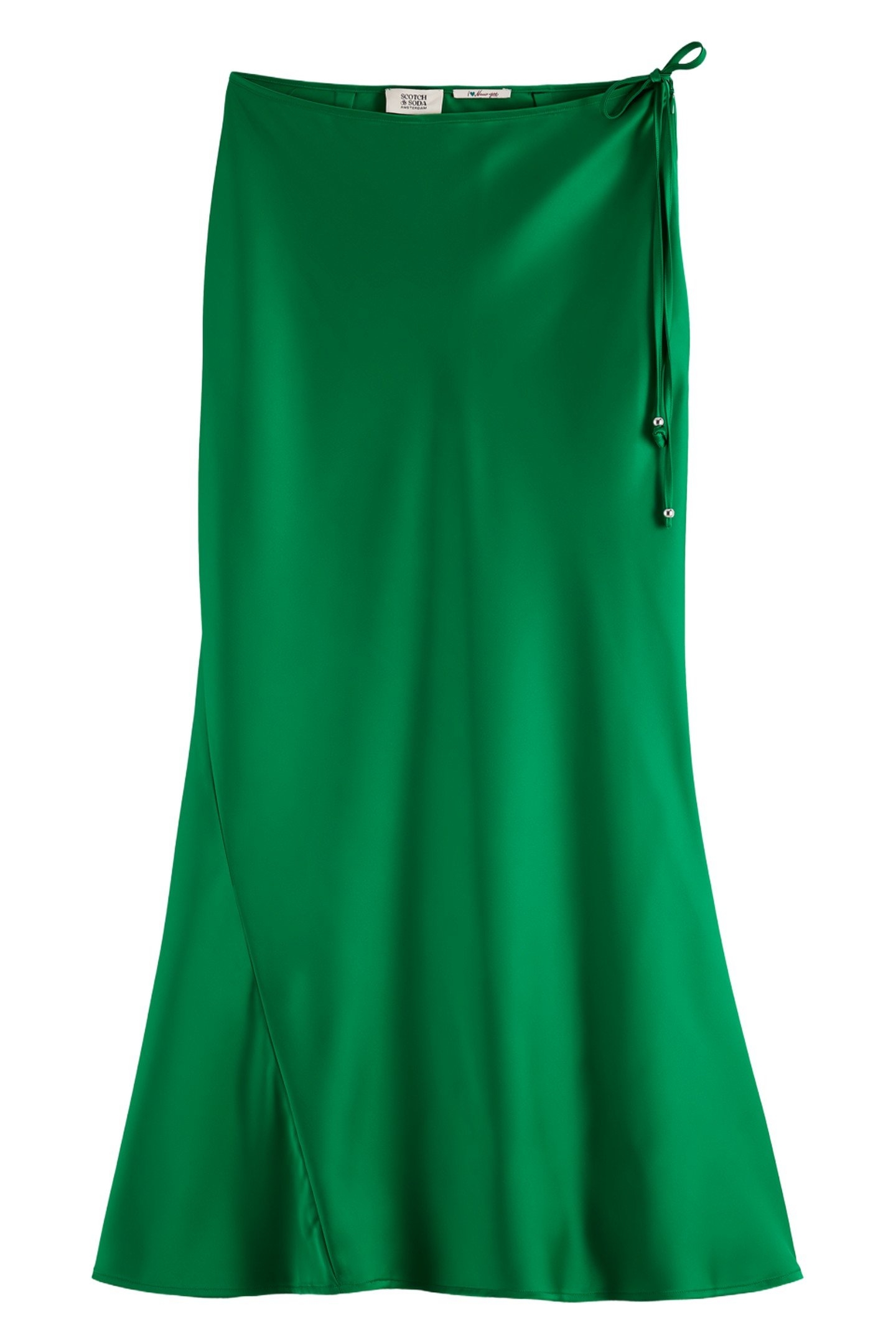 MIDI BIAS SKIRT BRIGHT GREEN 1