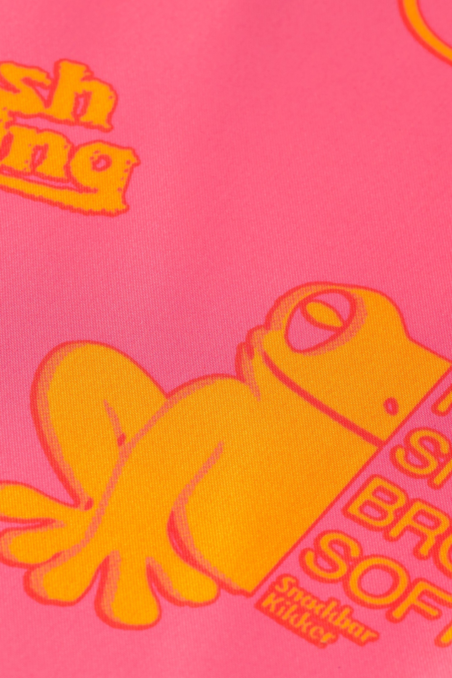 SATIN PRINTED SHORT SLEEVE SHIRT LUNAR PIER PINK 6