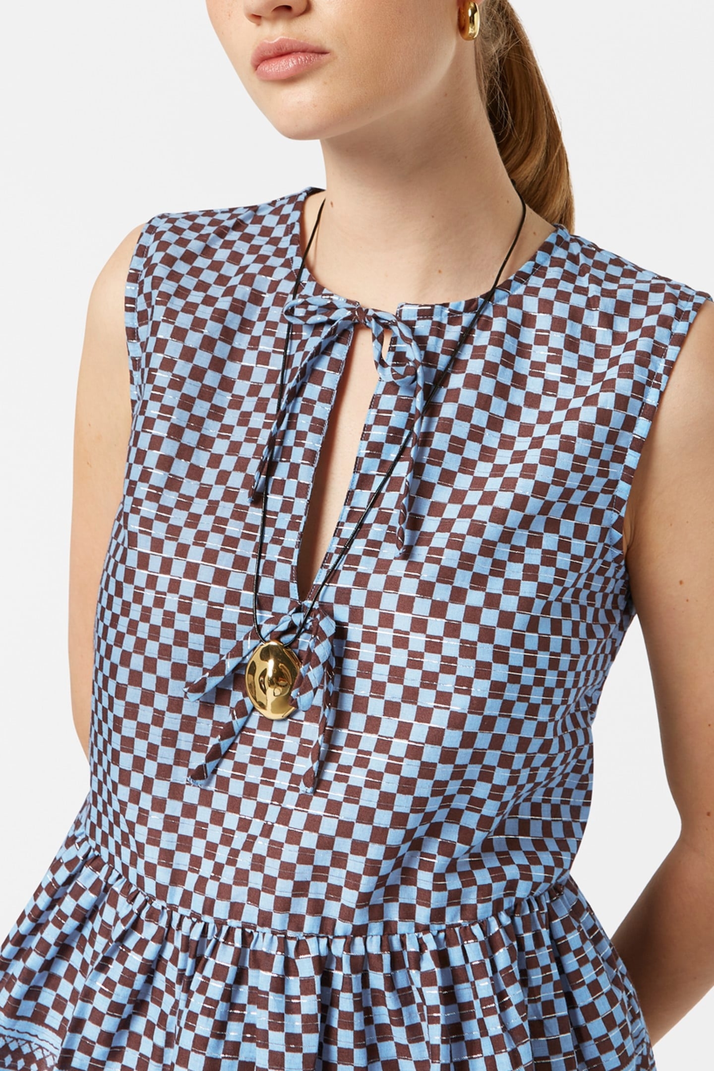 BOW DETAILS TOP BLOCK PRINT 2