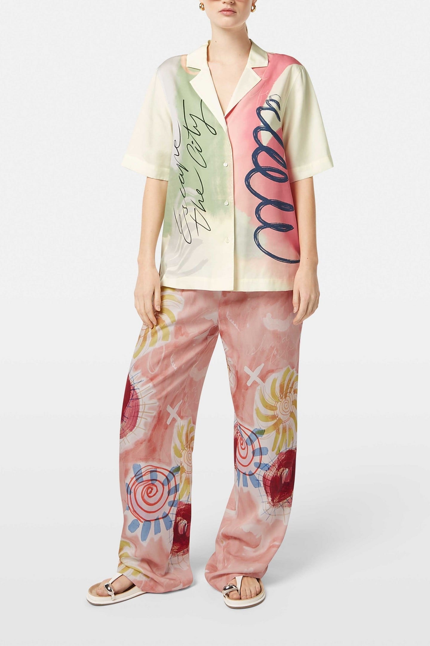 PLACED PRINT SHORT SLEEVE SHIRT LUCEBERT PRINT 1