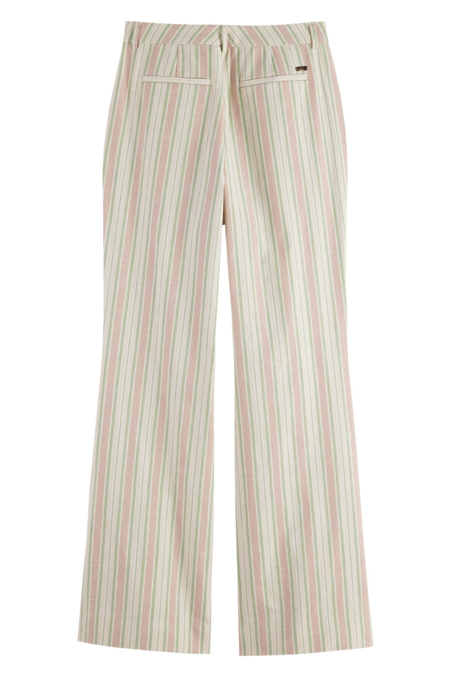 VIOLET LUREX COTTON BLEND PANT LUREX LINEN STRIPE 7