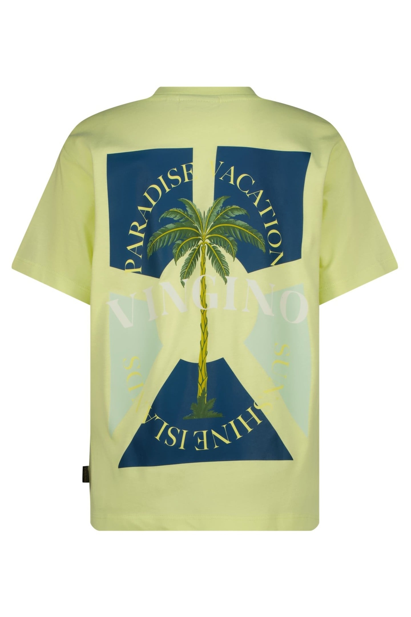 BOYS HAES T-SHIRT PALE LIME YELLOW 2