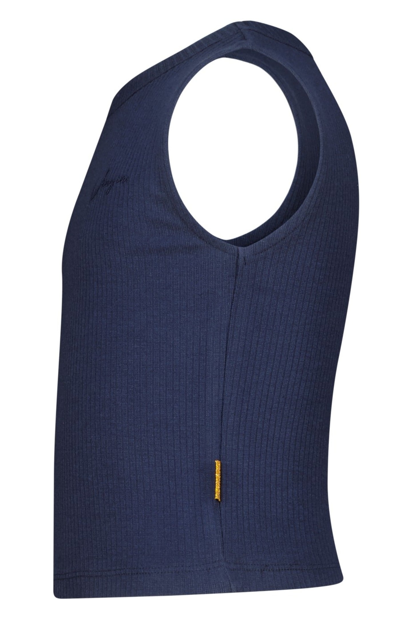 GIRLS BASIC-CROP RIB TOP TOP DARK BLUE 3