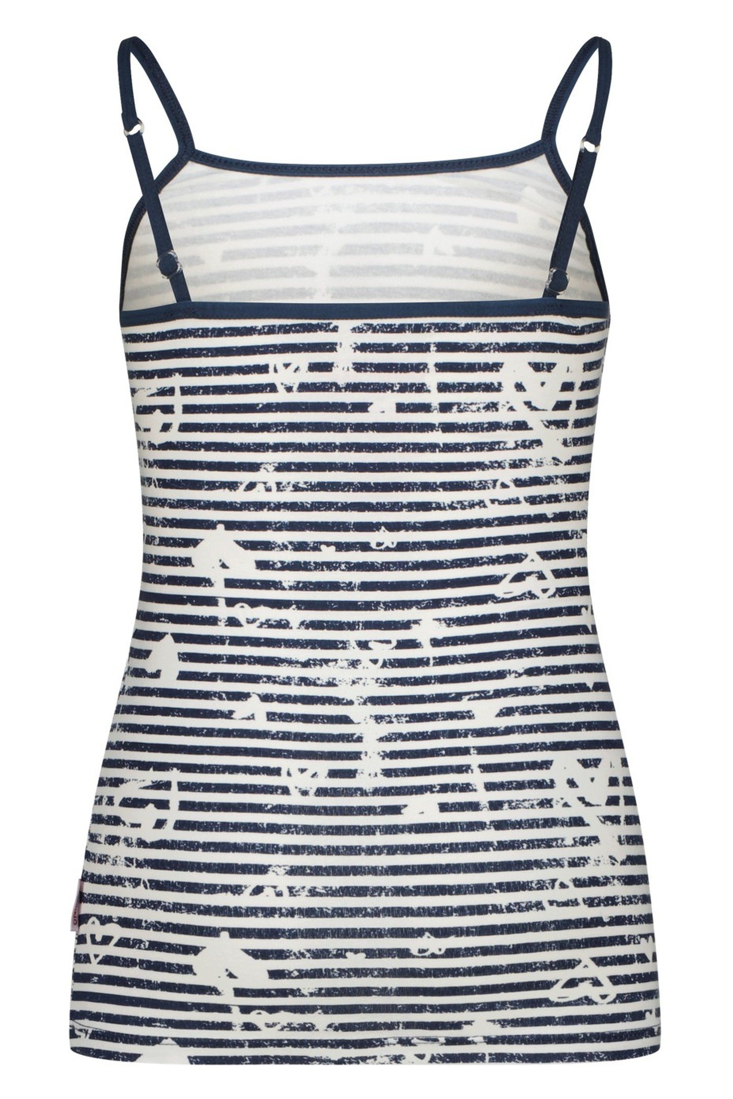 GIRLS G-SO26-5 STRIPE SINGLET SET UNDERWEAR SET DARK BLUE 4