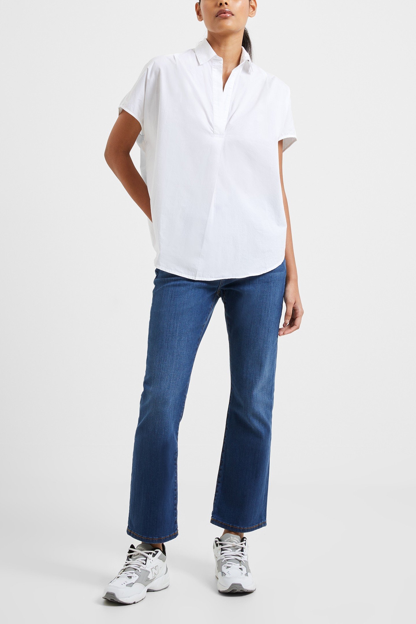 CELE RHODES POPLIN SLVLSS SHRT LINEN WHITE 1