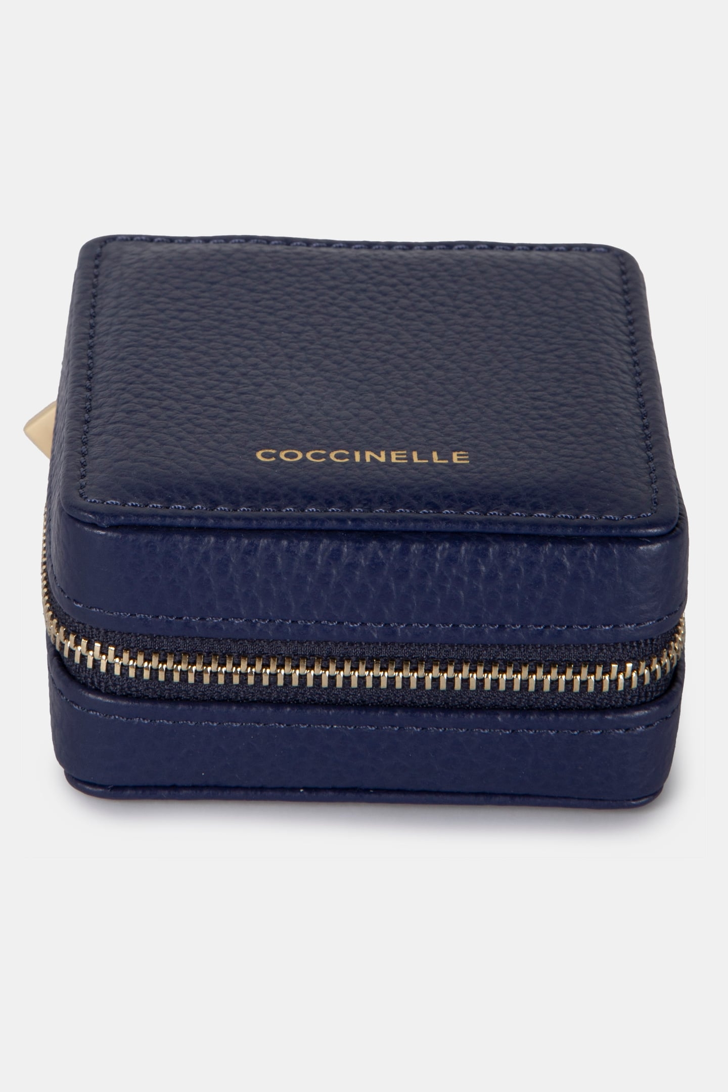 LEATHER JEWELLERY BOX IN NAVY 1