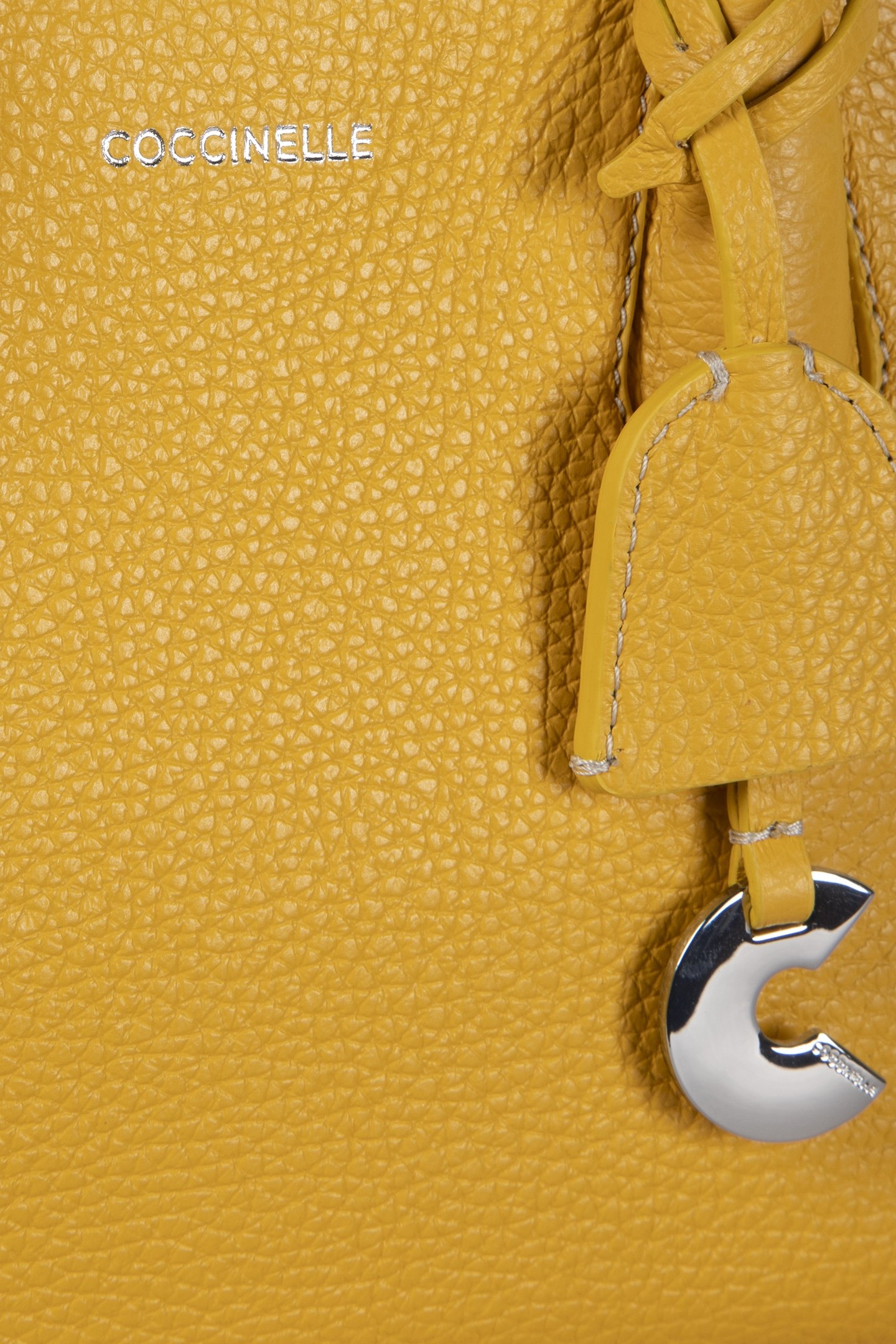 LEATHER MEDIUM SATCHEL BAG IN MUSTARD YELLOW 5