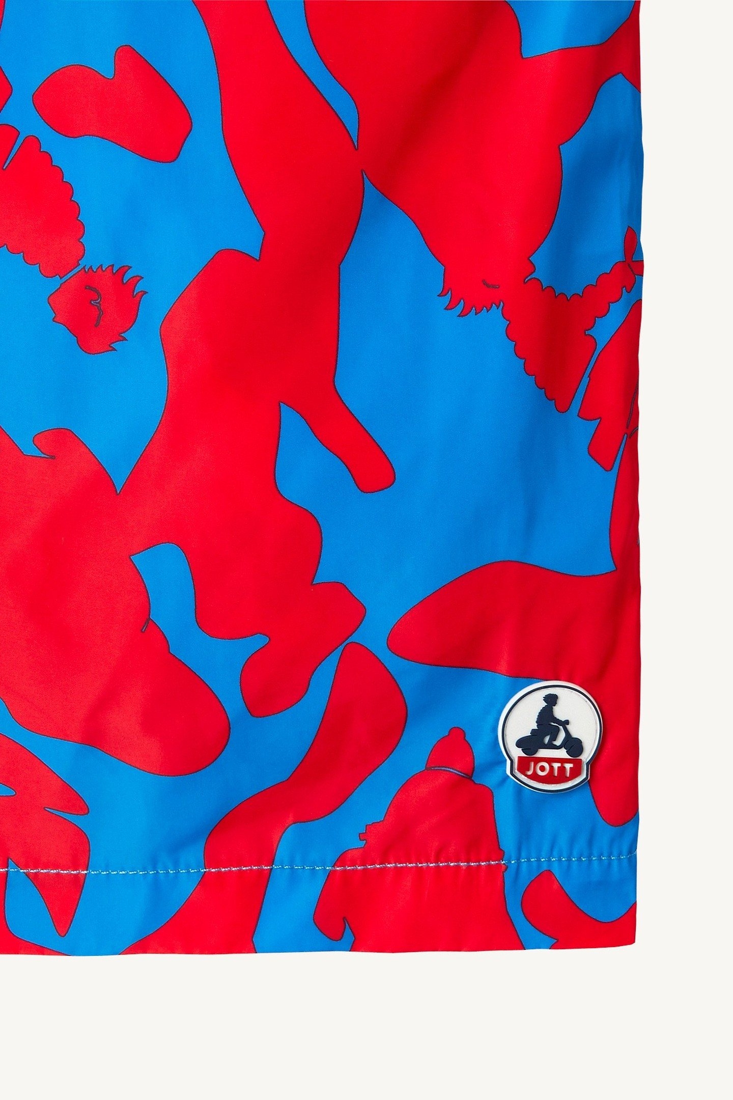 BIARRITZ MULTICAMO SWIMWEAR BOTTOM CAMO AZURE / FIRE RED 2