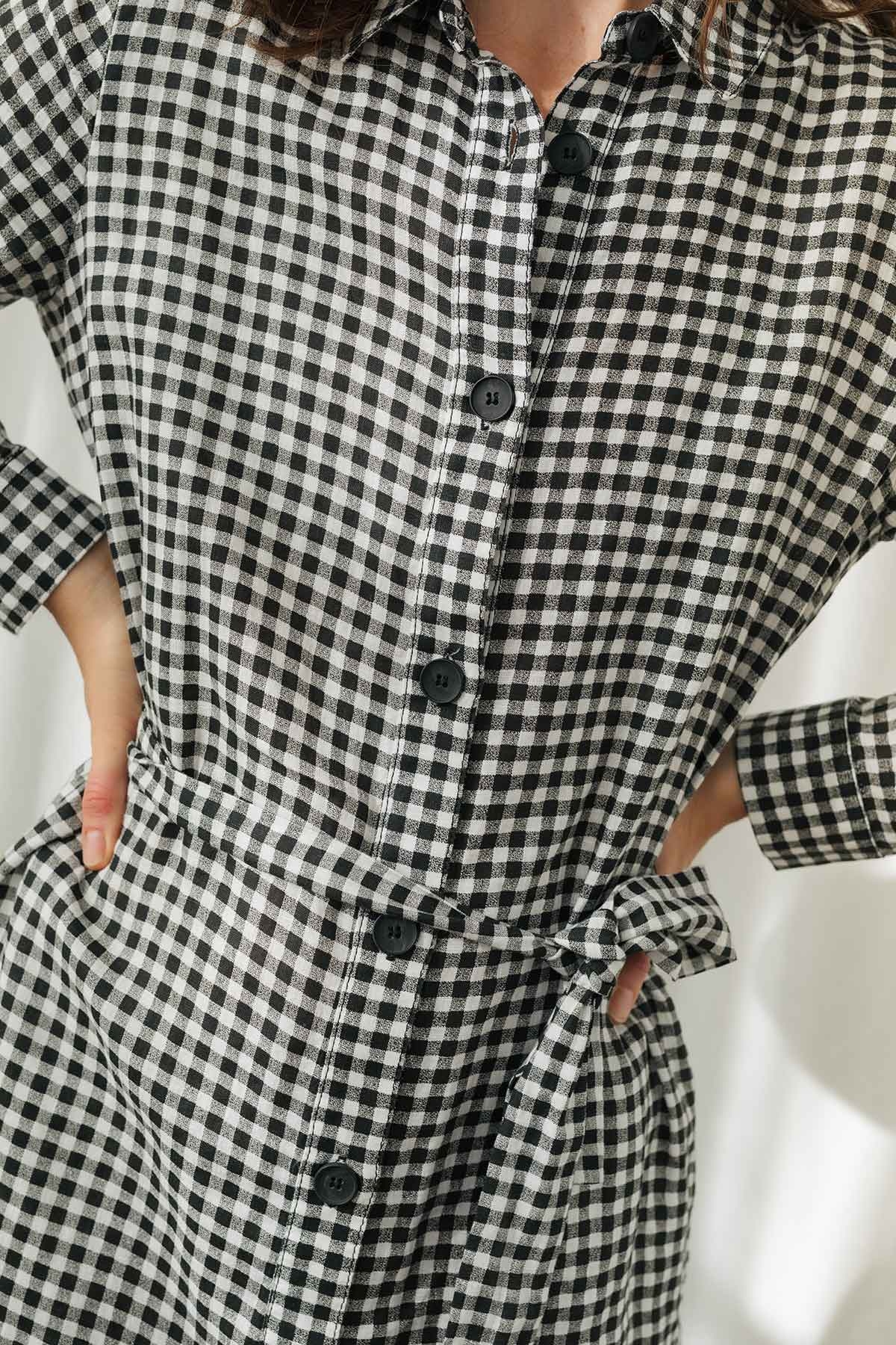 POLLAN - BLACK & WHITE VICHY 6