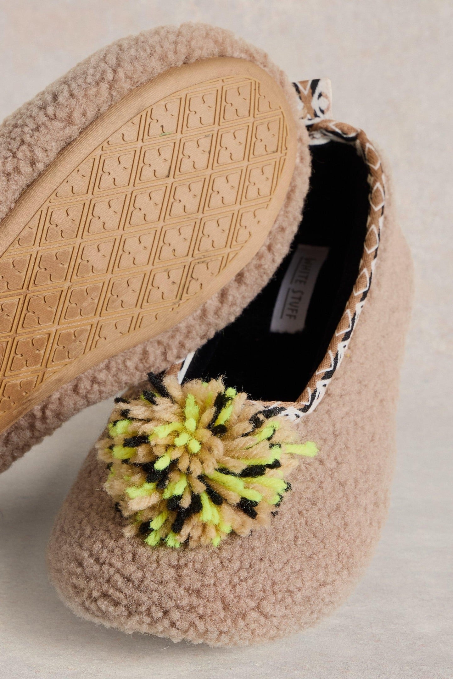 POM BALLET SLIPPER DARK NATURAL 4