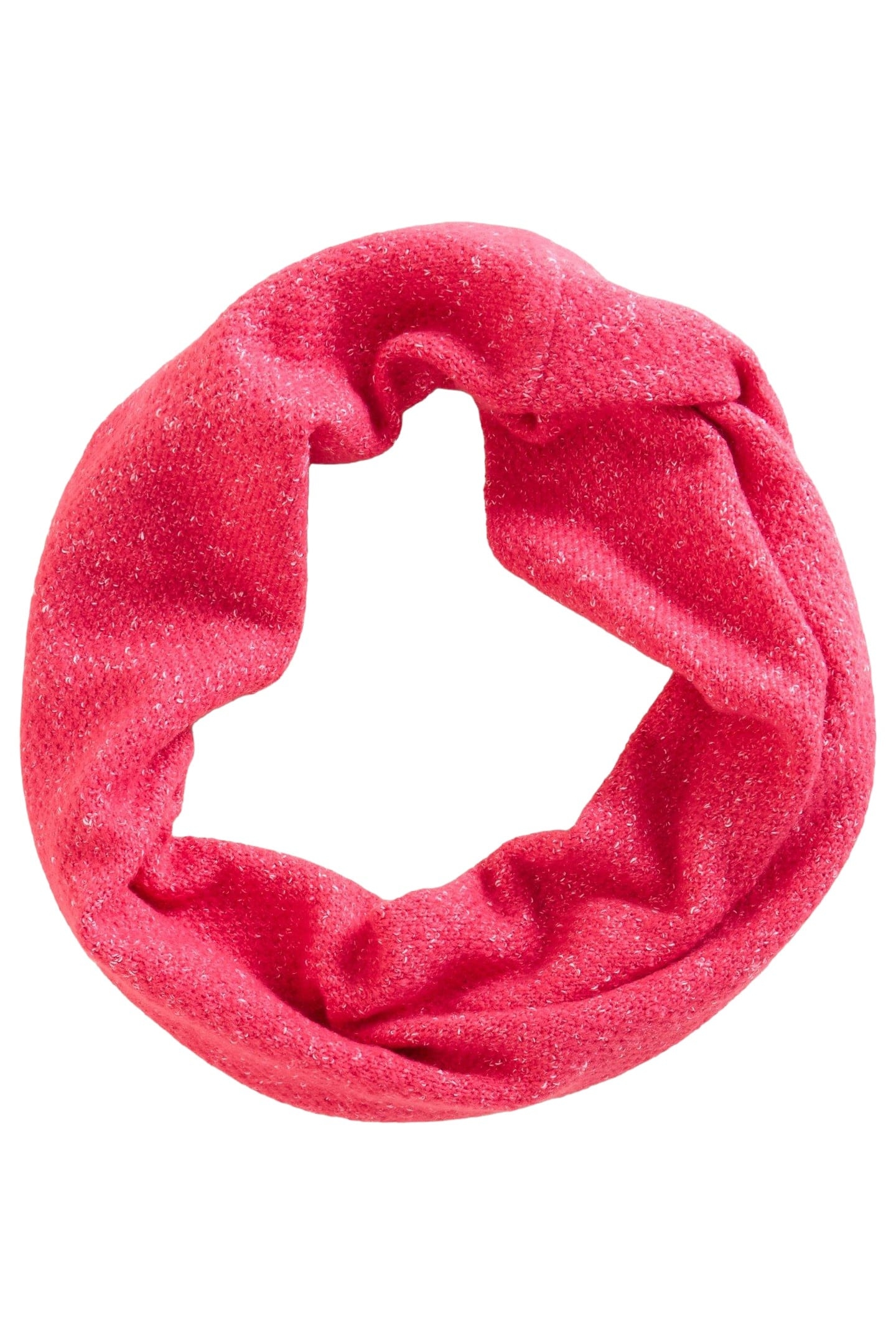 ABBY KNITTED SNOOD BRIGHT PINK 1