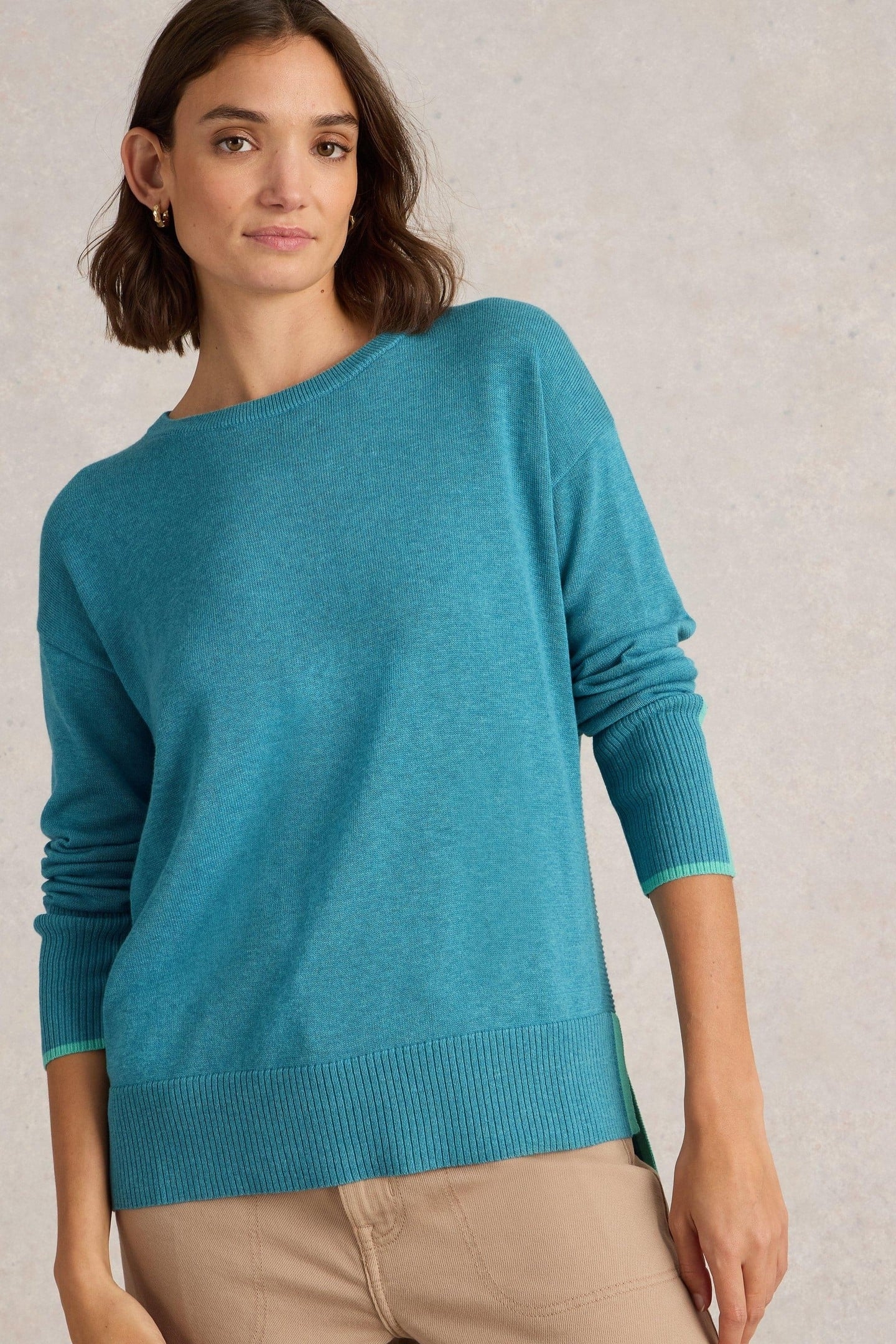 OLIVE JUMPER MID BLUE 1