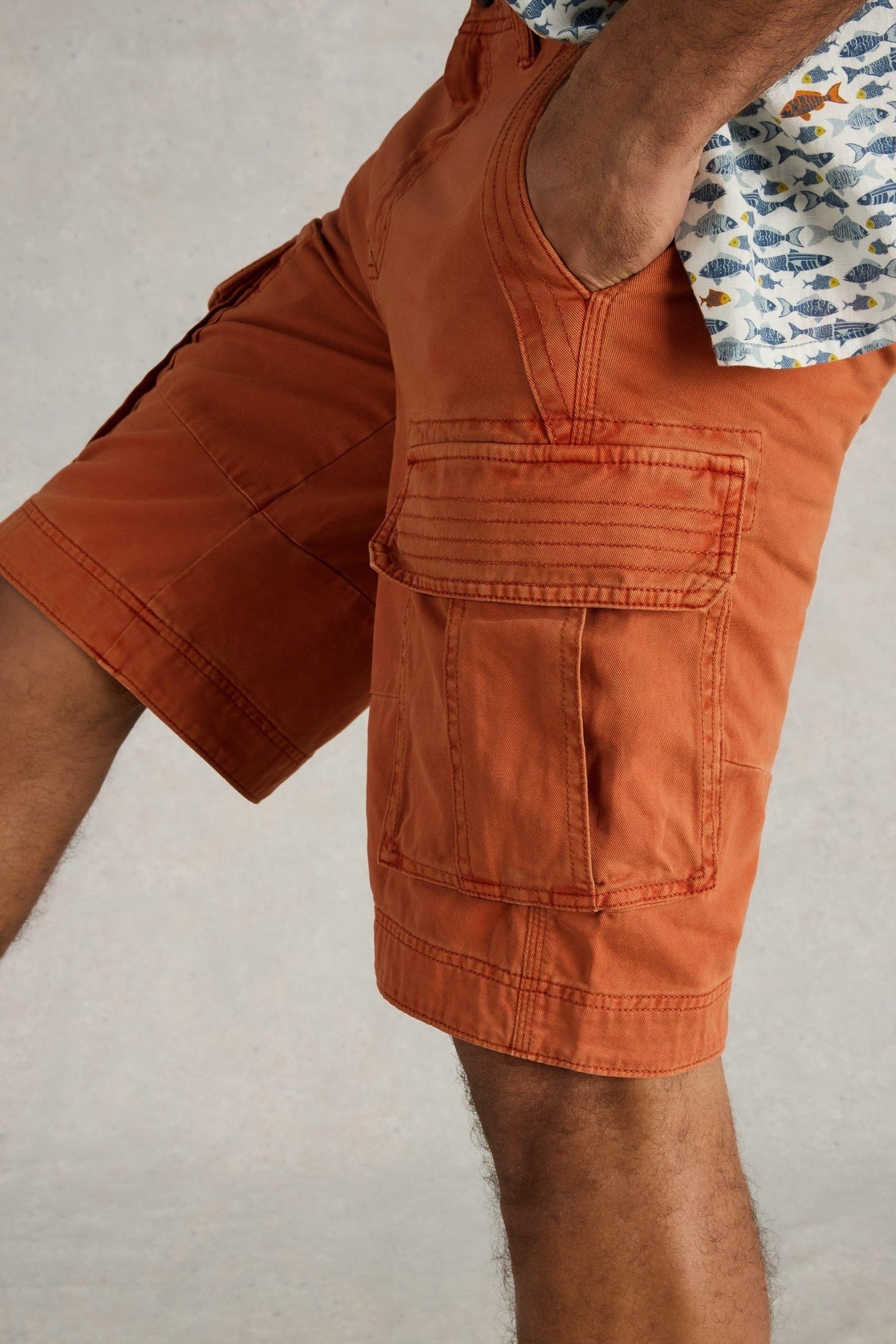 HALSALL ORGANIC CARGO SHORT MID ORANGE 6