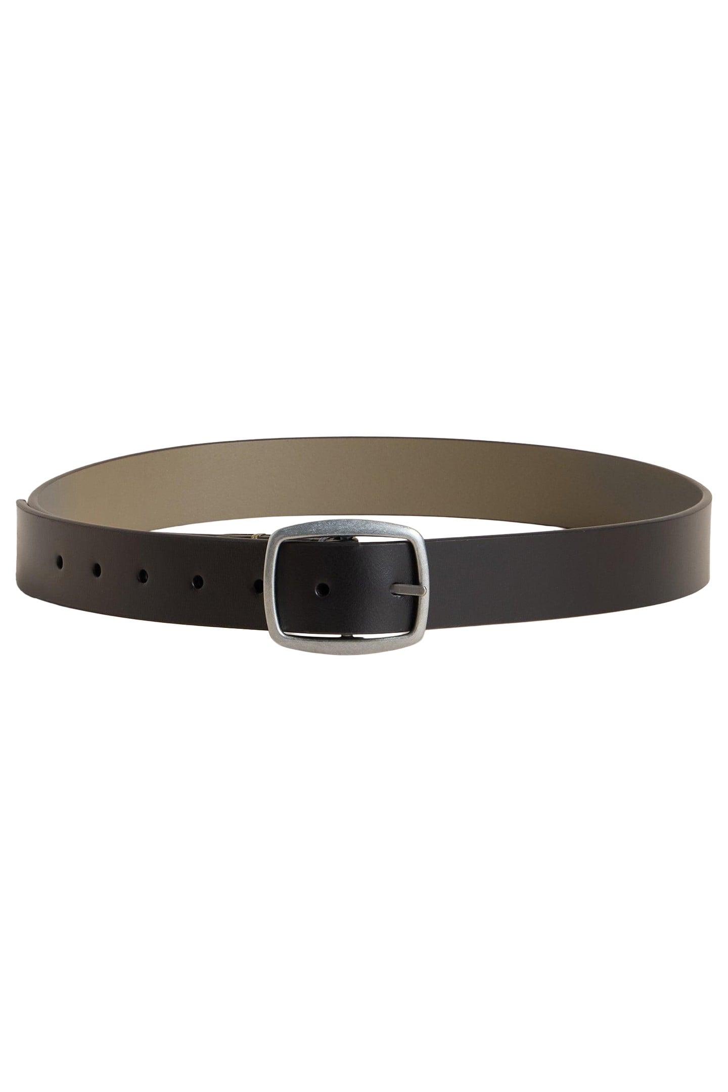 REVERSIBLE LEATHER BELT BLACK MULTI 1