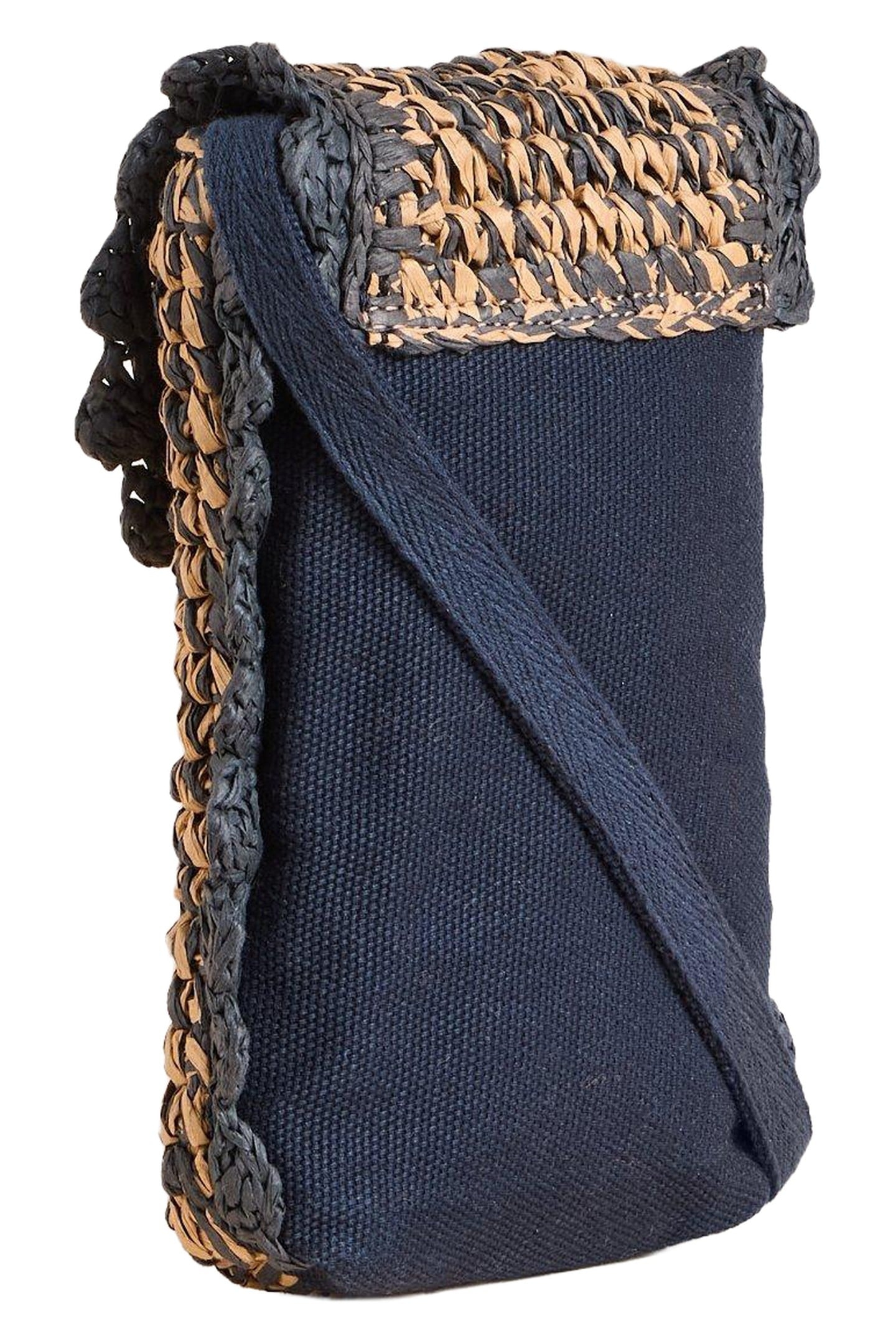 COCO RAFFIA PHONE BAG NATURAL MULTI 1