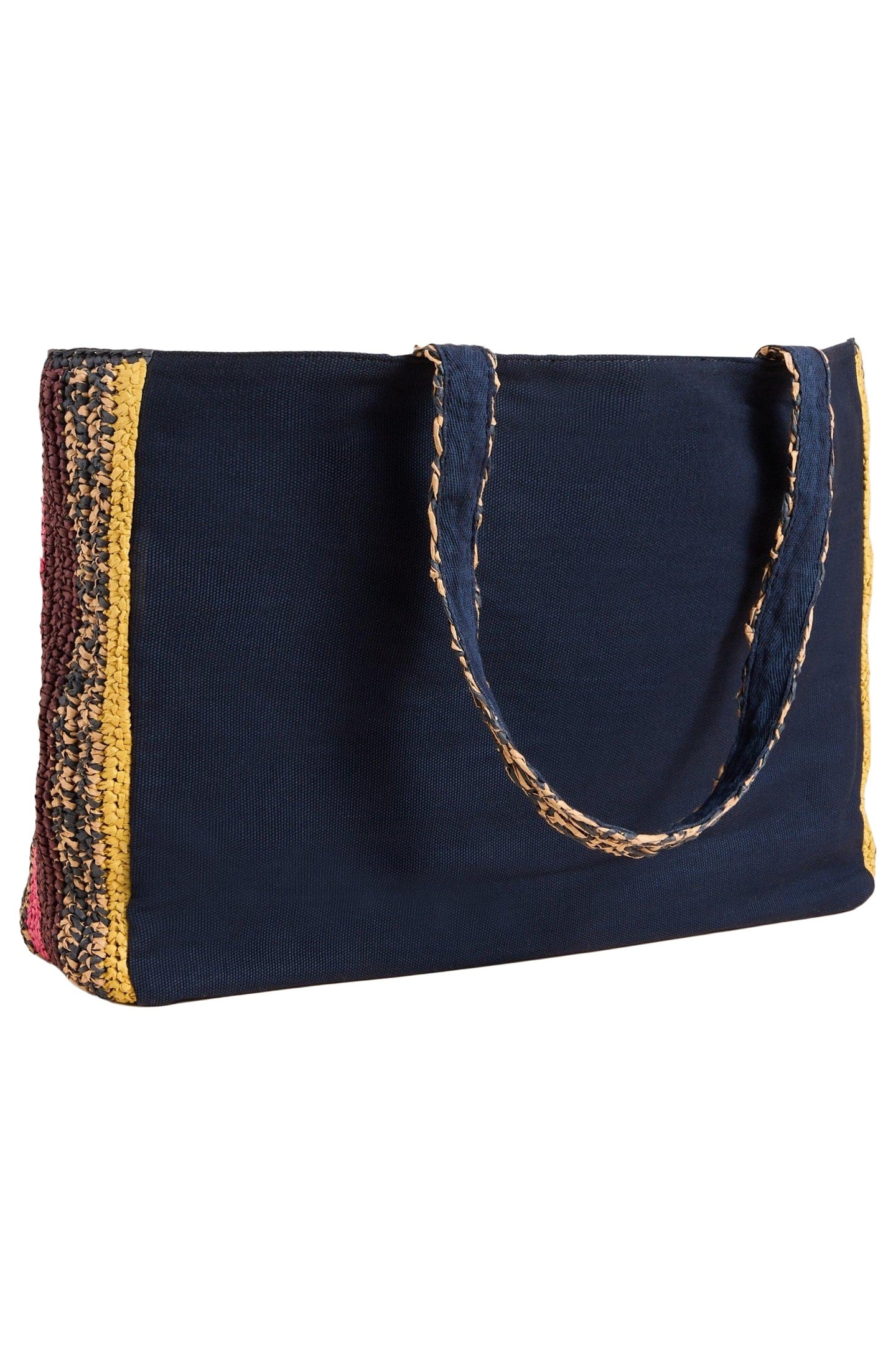 SABRINA CROCHET TOTE BAG NAVY MULTI 1