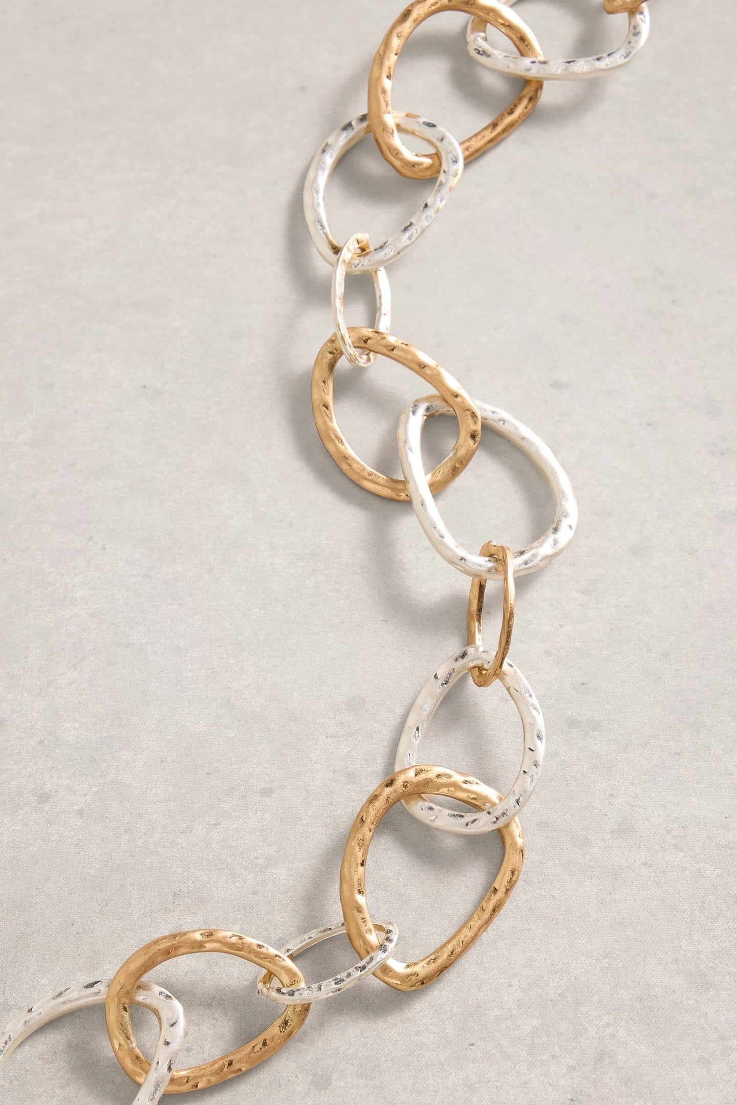 LINK NECKLACE MIXED METALLIC 2