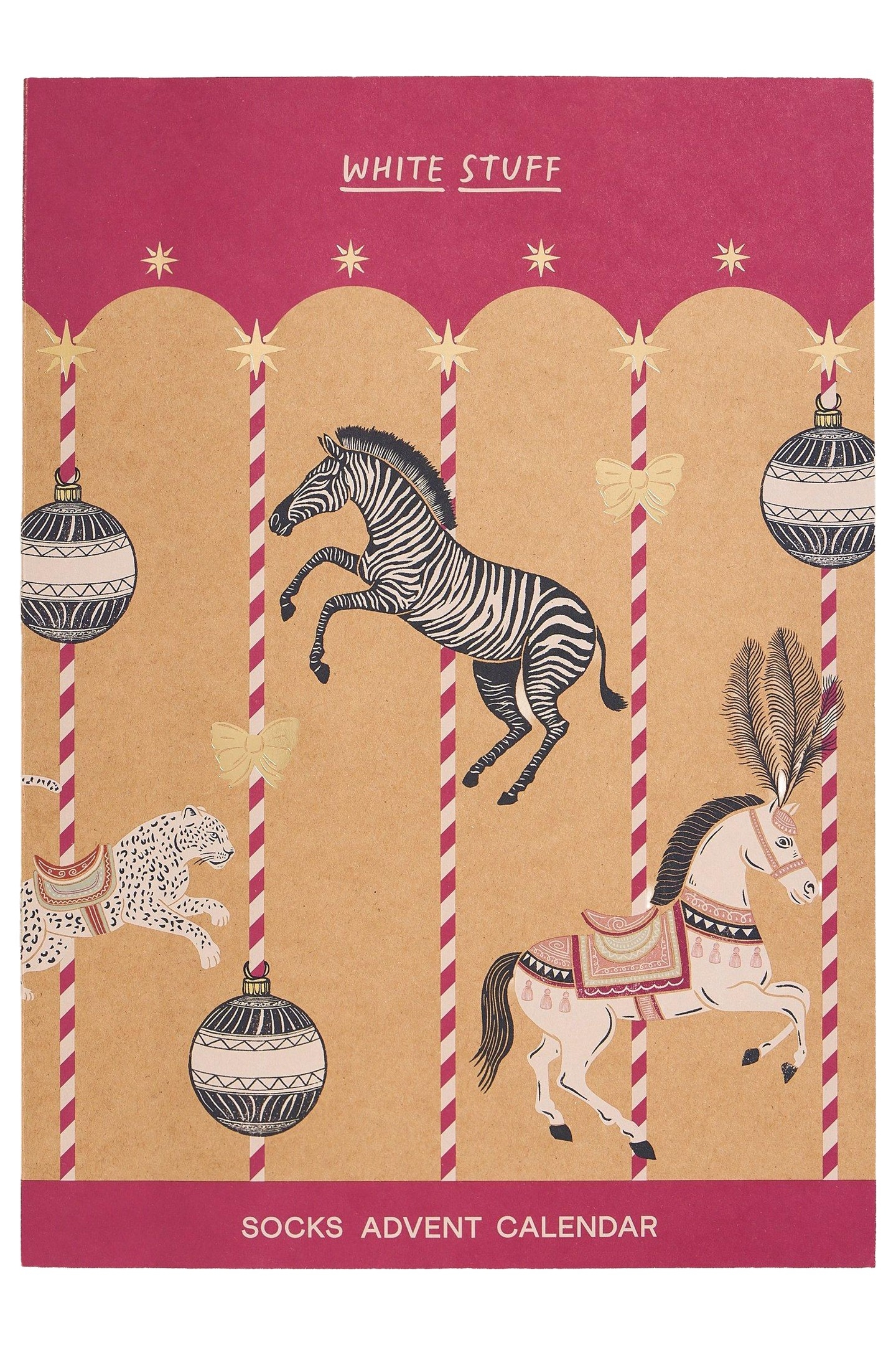 12 DAYS WOMENS SOCK ADVENT PINK MULTI 2