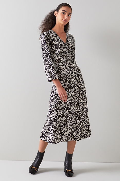 GABRIELLE MIDI DRESS CREAM 1