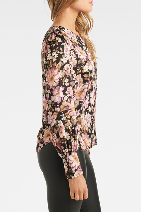 LANA PRINTED SATIN TIPPED SHOULDER DARK HAVEN FLORAL 4