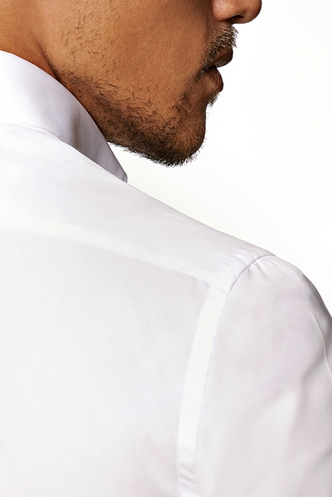 WHITE POPLIN SLIM FIT SHIRT WHITE 5