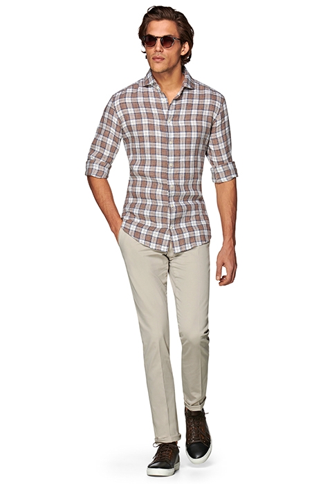 MULTI CHECKED SLIM FIT SHIRT MULTI 1
