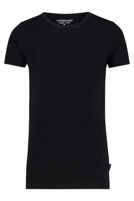 SHORT SLEEVE CREW NECK TS BOYS BLACK 1