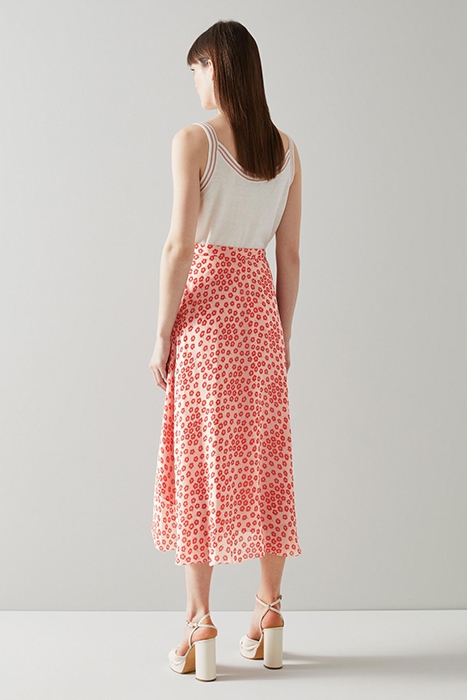 KRASNER MIDI SKIRT PINK 2