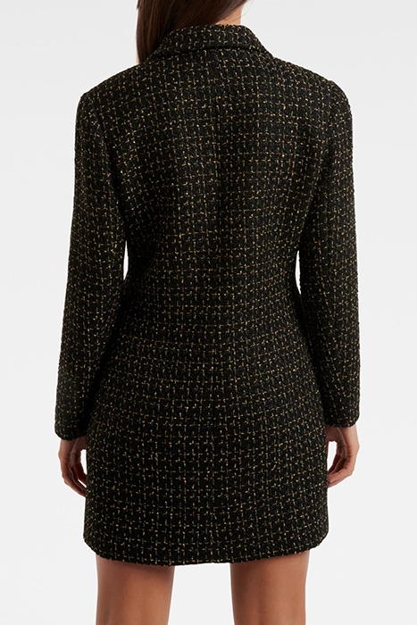 BETTY TWEED BLAZER DRESS BLACK 2
