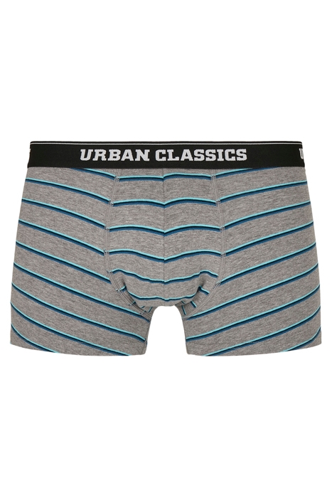 BOXER SHORTS 3-PACK WIDE STRIPE AOP + GREY + WHITE 3