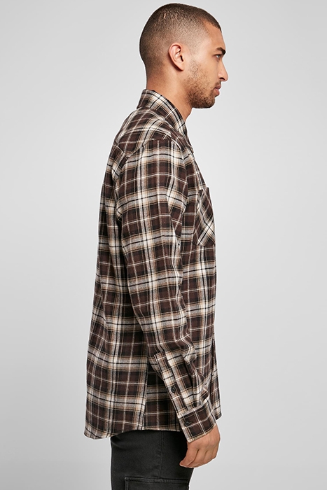 CHECKED ROOTS SHIRT DARKGROUND/WARMSAND 6