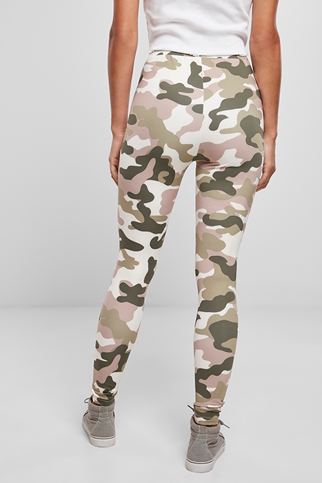 LADIES HIGH WAIST CAMO TECH LEGGINGS DUSKROSE CAMO 3