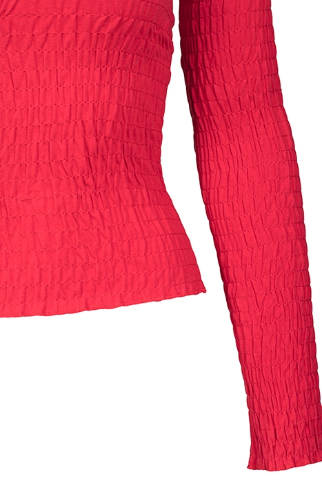 LADIES COLD SHOULDER SMOKE L/S FIRE RED 8